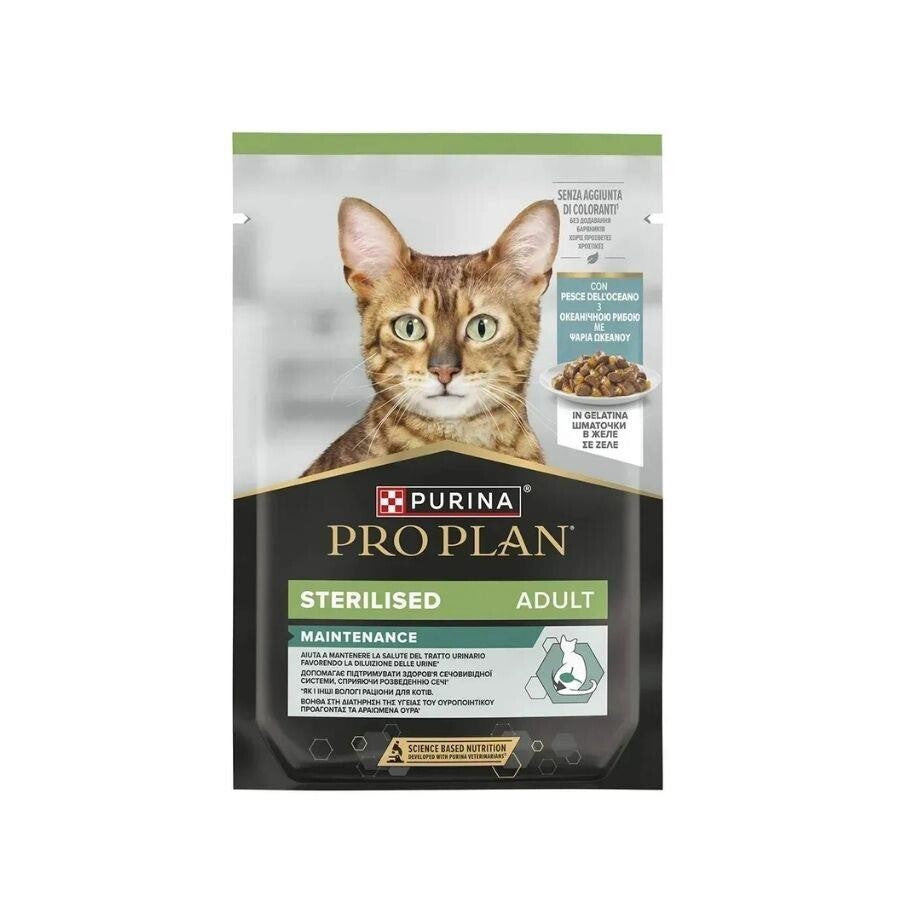 Pro Plan Jelly Pouch Okyanus Balıklı Kısırlaştırılmış Yetişkin Kedi Konservesi 85 GR | SRC: Barcode: 8445290969002